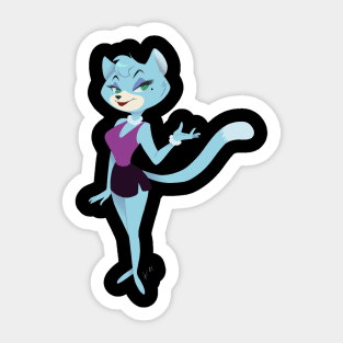 Mitzi Blue Sticker